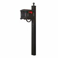 Special Lite Traditional Curbside with Springfield Mailbox Post, Black SCT-1010_SPK-710-BLK